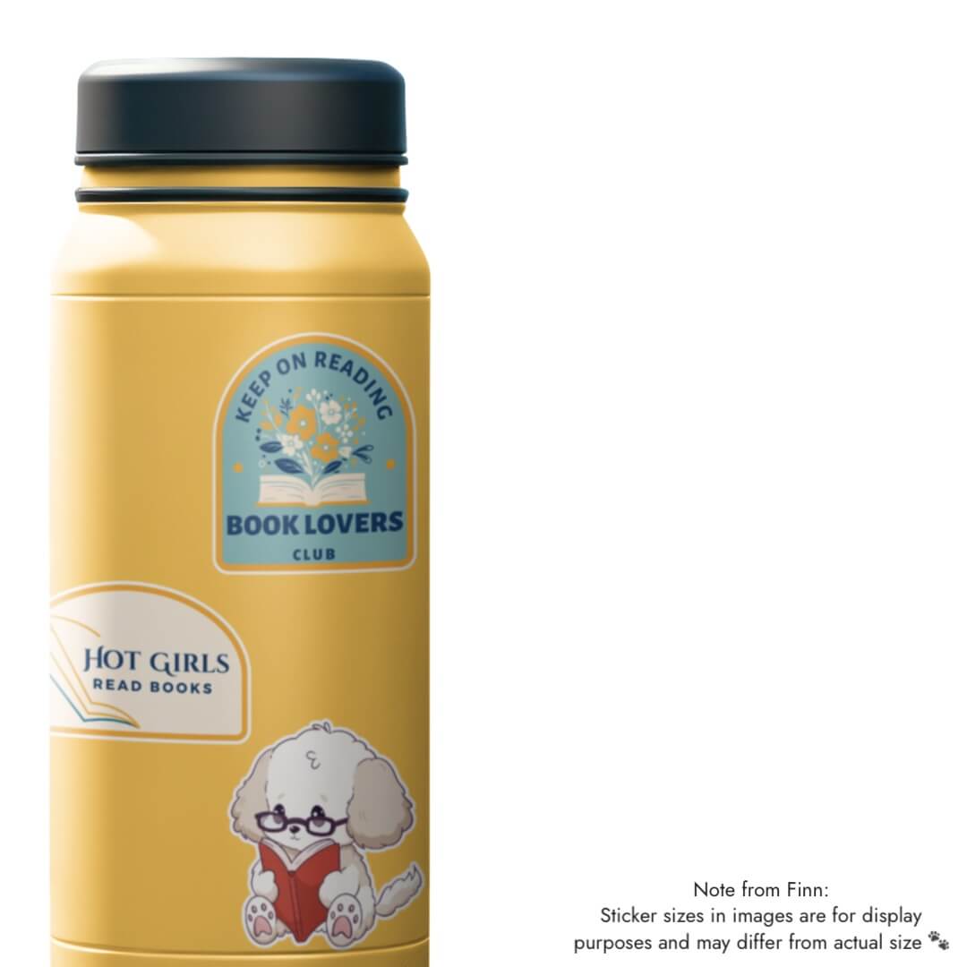 Stick With Finn - Venta al por mayor Pegatina - Pegatina Keep On Reading Book Lover's Club2