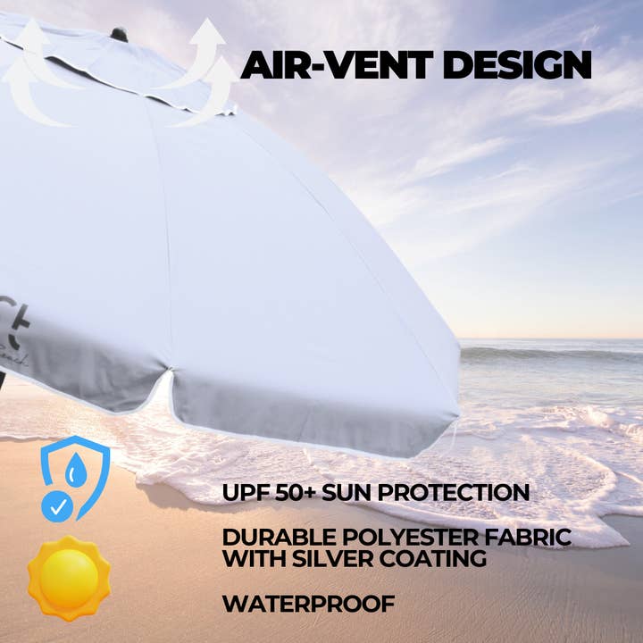 ROFFT USA LLC - Wholesale Beach Umbrellas - ROFFT 6.5 Ft Beach Umbrella heavy duty Steel and Aluminum Po53