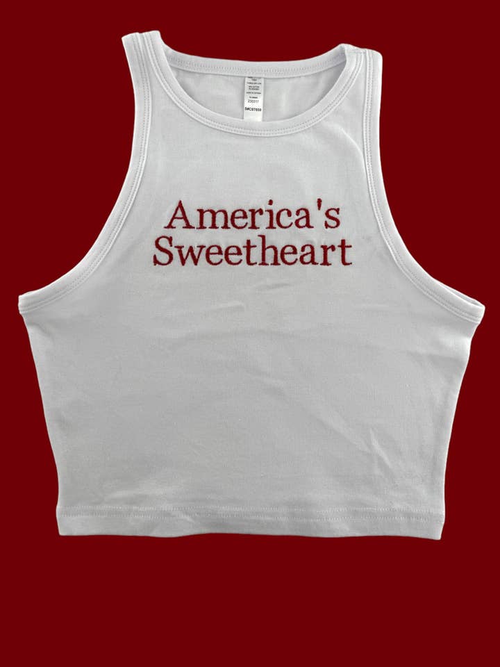 Totally Iced Out – Großhandel Tanktop – Damen – America's Sweetheart Besticktes Tanktop oder Baby-T-Shirt