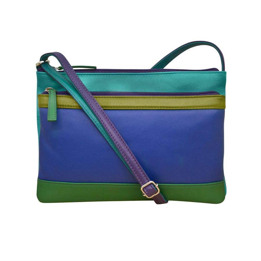 ili New York - Wholesale Crossbody Bag - Women's - 6028 Double Zip Crossbody Bag5