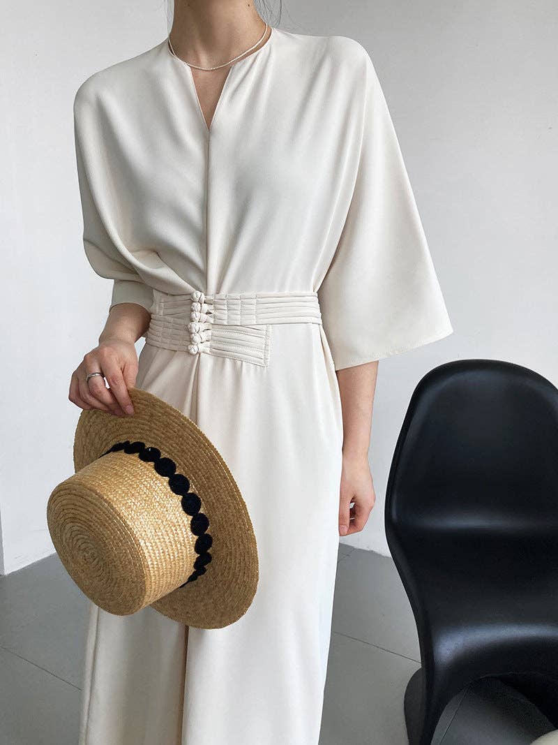 Marayn - Vente Robe – femme - 2025 NOUVELLE Robe Noeud Élégante Moderne Chic Touche Chinoise64