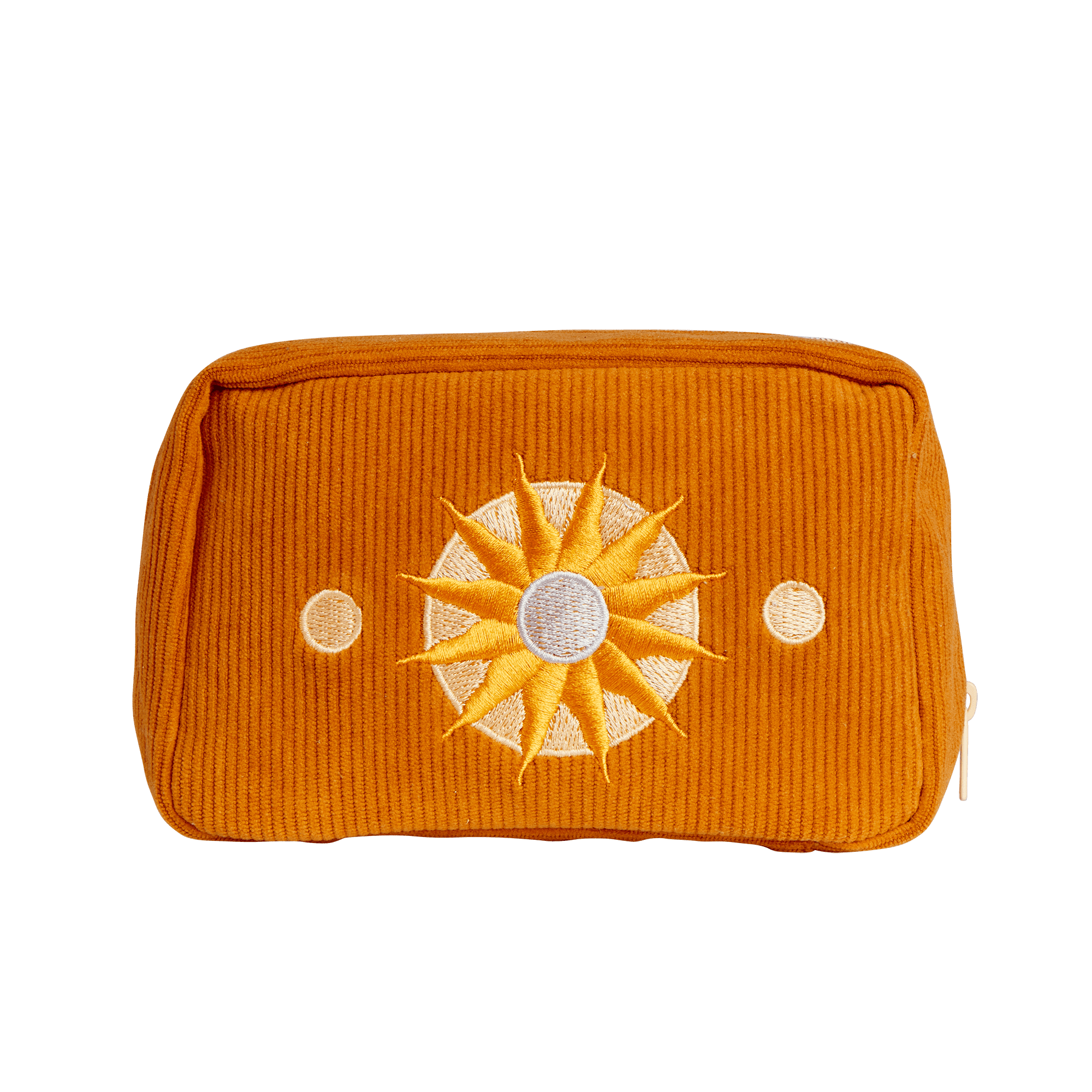 cai & jo - Wholesale Makeup/Cosmetic Bag - Corduroy Makeup Bag in Burnt Orange1