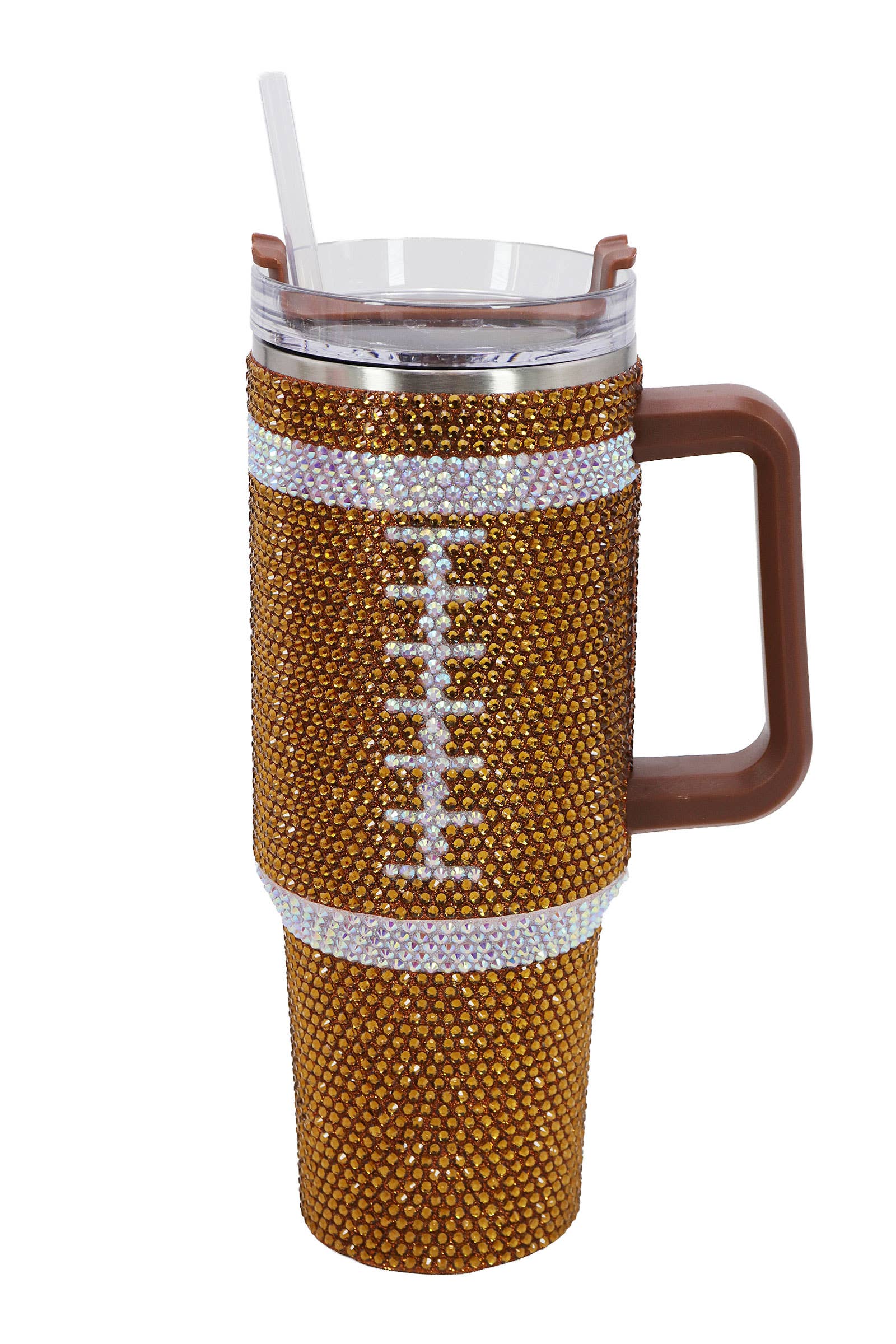 Cap Zone - Wholesale Insulated Mug/Tumbler - Football Gameday Bling Glam Insulated Tumbler8