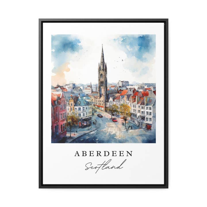 Premium Travel Art - Wholesale Art Print - Aberdeen Wall Art - Scotland UK Print