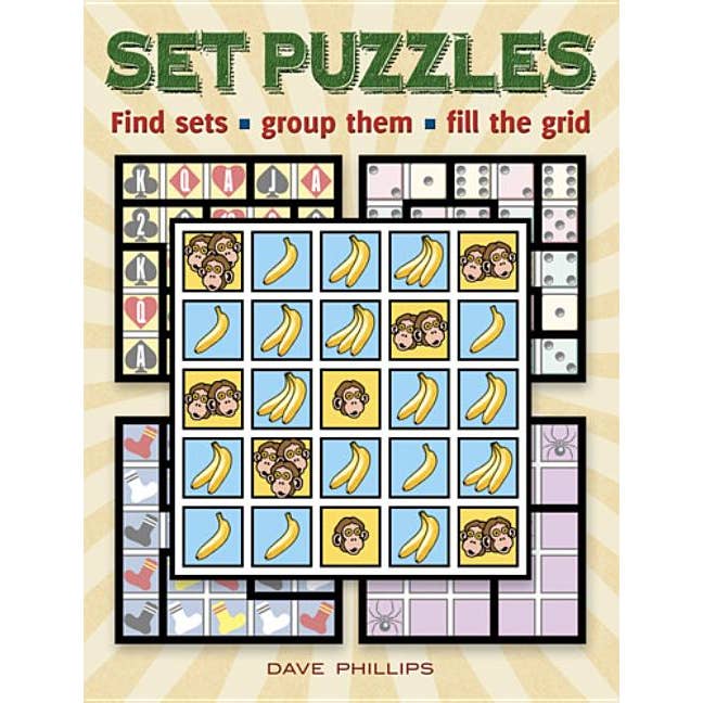 Set-Puzzles: Finde Sets, gruppiere sie, fülle das Gitter für den Großhandel von Bradley's Book Clearance