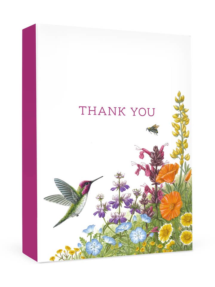 Erin E. Hunter: Wildflowers Thank You Notes for wholesale by Pomegranate