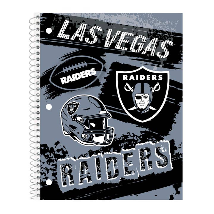 NFL Las Vegas Raiders Spiral Notebook for wholesale by Mojo Licensing