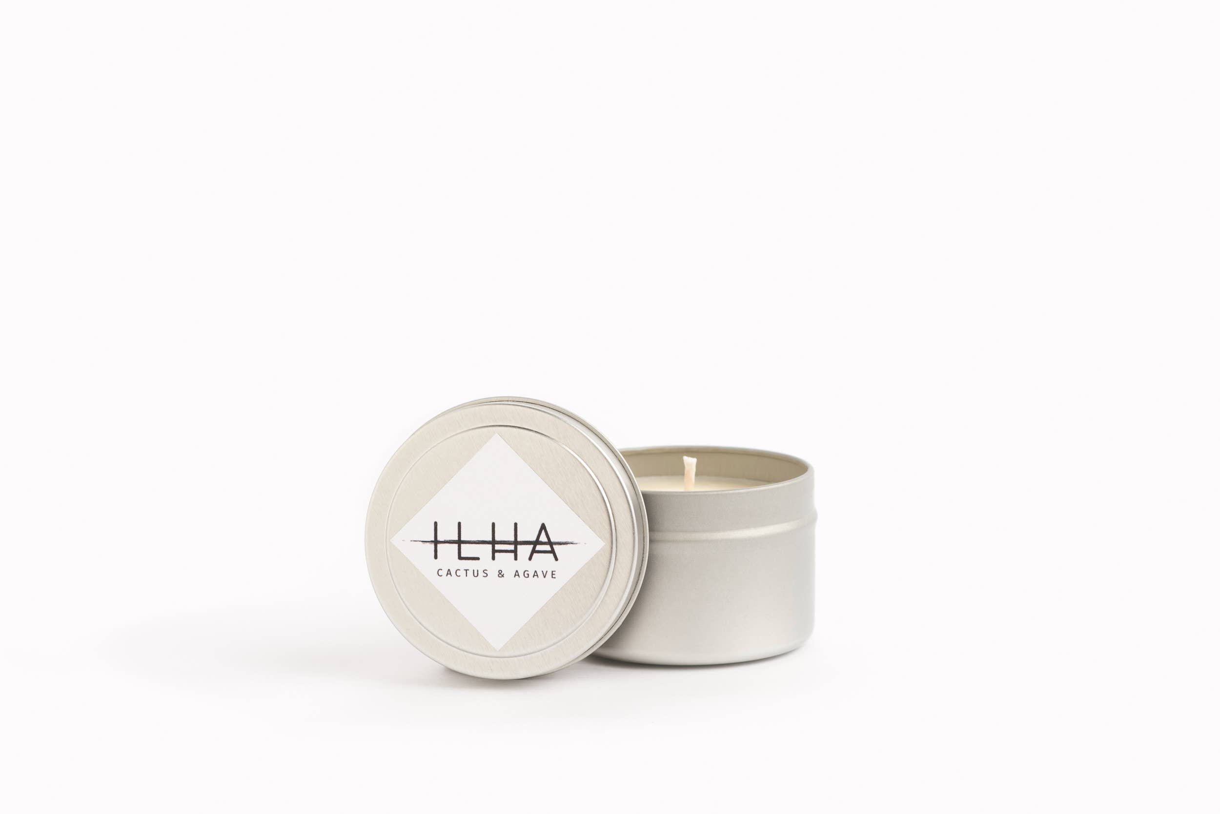 ILHA Candles - Wholesale Travel Candles - Cactus & Agave - 4oz Travel Tin Soy Candle