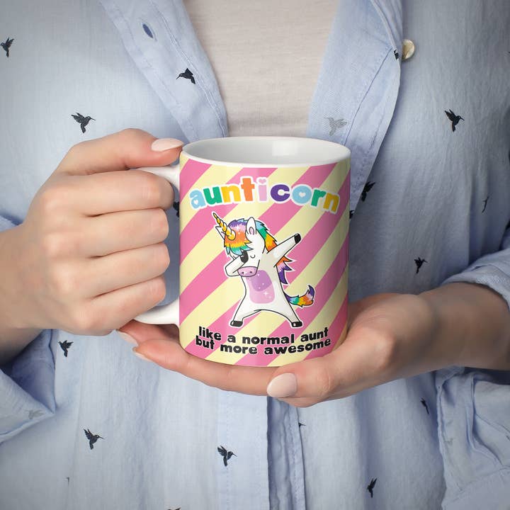 Mug Monster - Venta al por mayor Taza - Taza divertida y novedosa de Aunticorn, idea de regalo de cumpleaños para tía