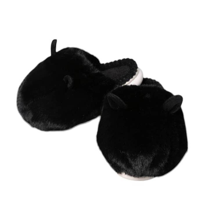 Fuzzy Faux Fur Bunny Soft Home Indoor Floor Slippers for wholesale by Madeline Love