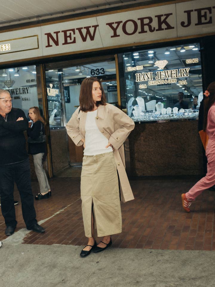 MOD REF - Wholesale Trench Coat - Women's - The Serena Coat | Pointed Collar Trench Coat