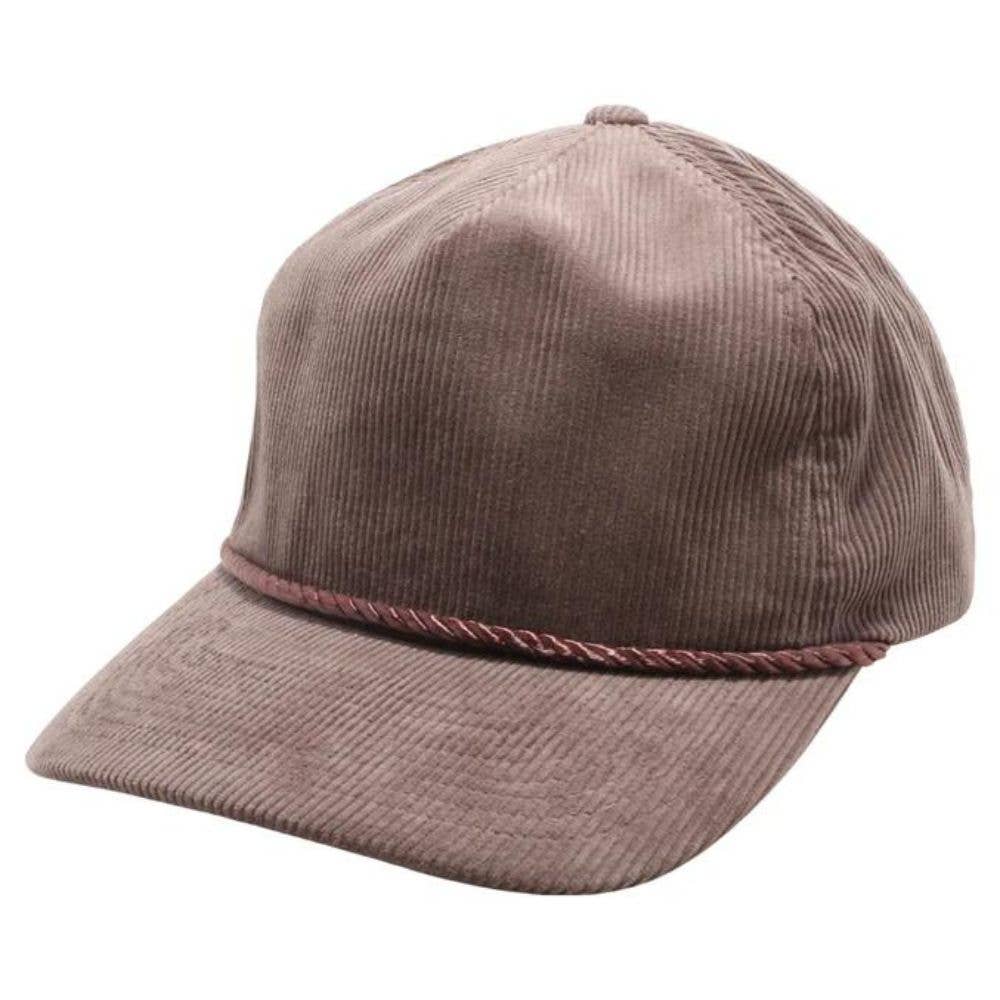 DOBBI - Wholesale Baseball Cap - Women's - Five Panel Corduroy Unstructured Rope3