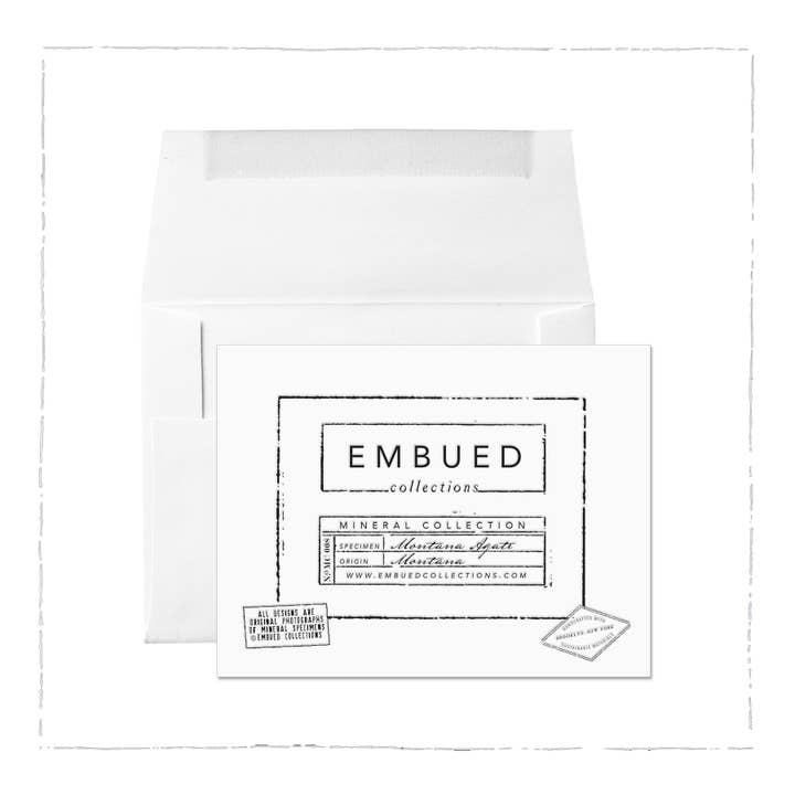 Embued Photophiles – wholesale Tackkort – Mineral Montana agat med hjärtlig tacksamhet kort