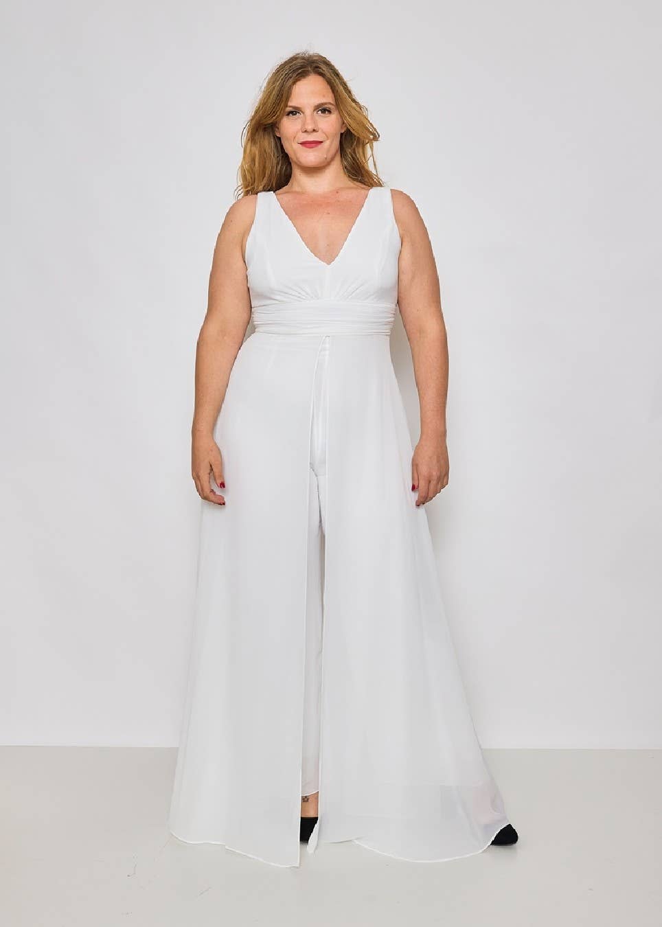 Eva & Lola - Epsilonn - Wholesale Dress - Women's - R1451QS - Plus Size V-Neck Jumpsuit7
