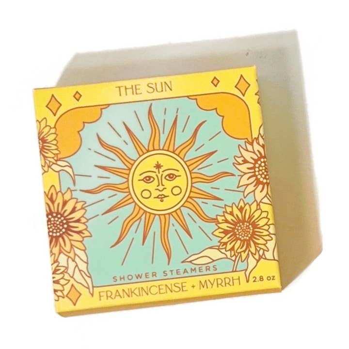 The Sunflower Shower Steamer Set in Frankincense for wholesale by Sow the Magic