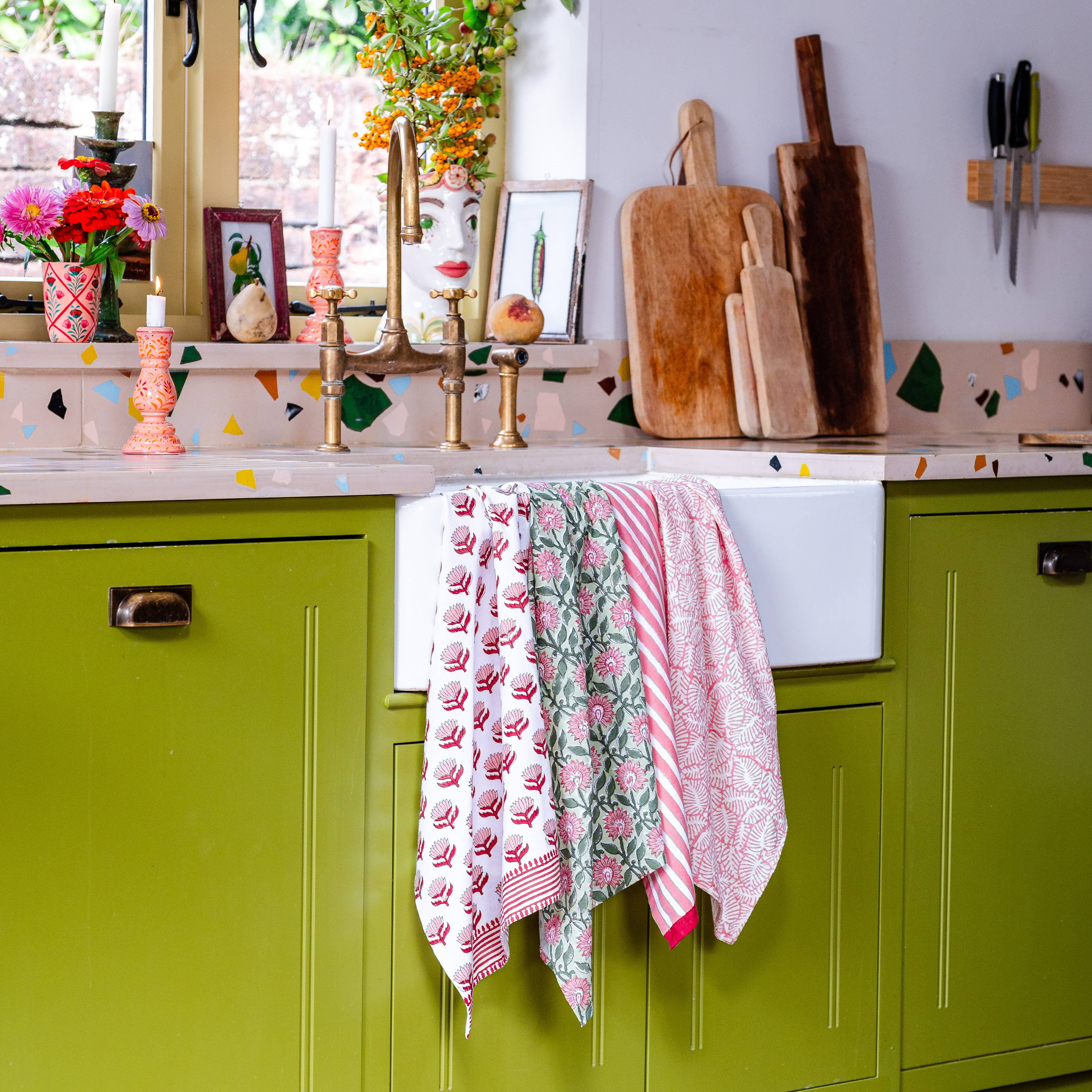 Constance & Denny – wholesale Tea towel – NEW PRESSED PETALS PEONY tea towel3