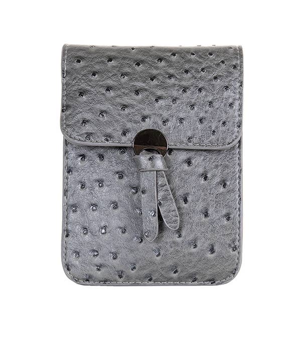 22 Tote - Wholesale Phone Wallet - Women's - Trendy Ostrich Cell Phone Bag3