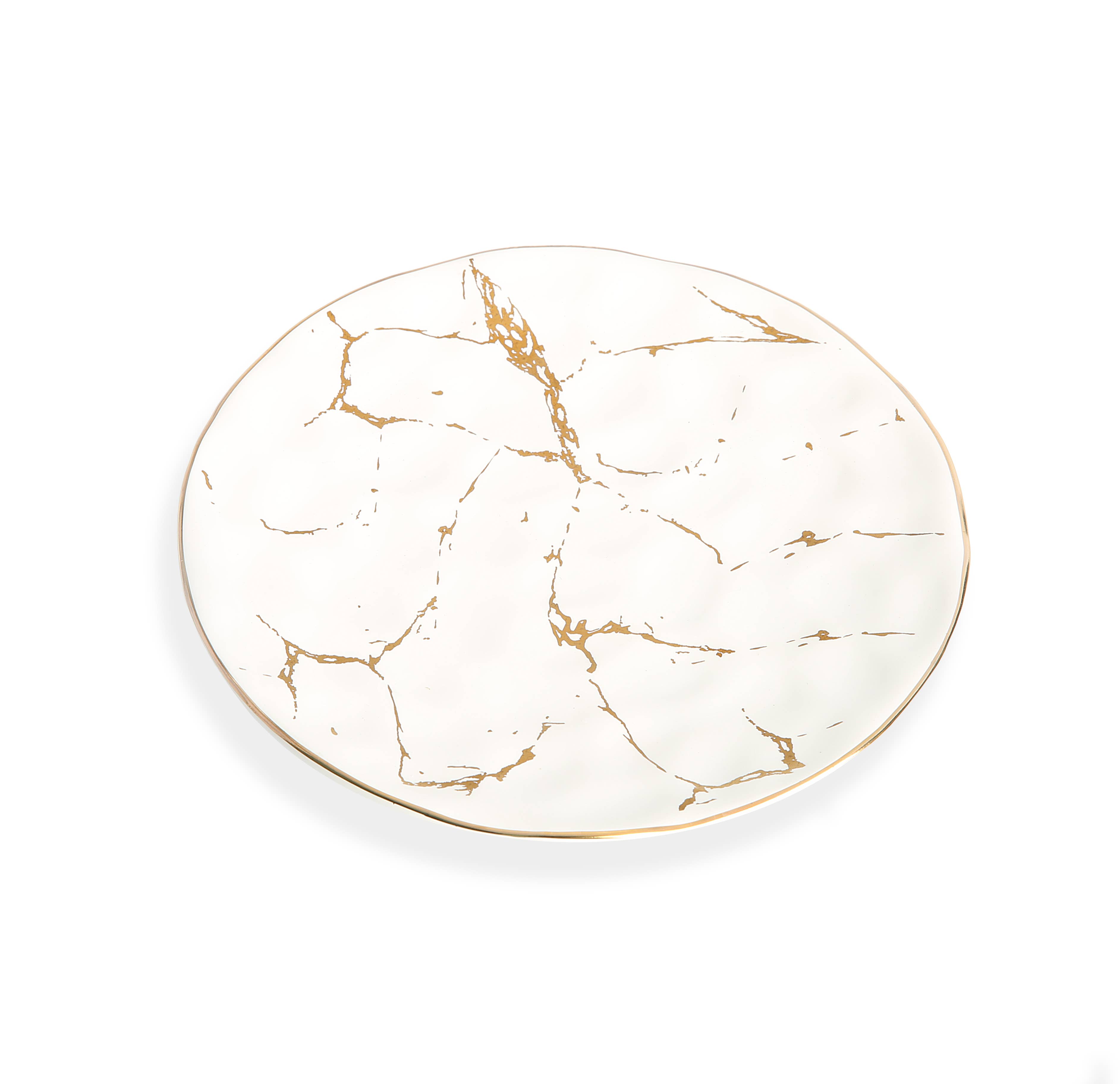 CLASSIC TOUCH DECOR INC. - Wholesale Dinner Plate - Set of 6 Dessert Plates With Gold Design1