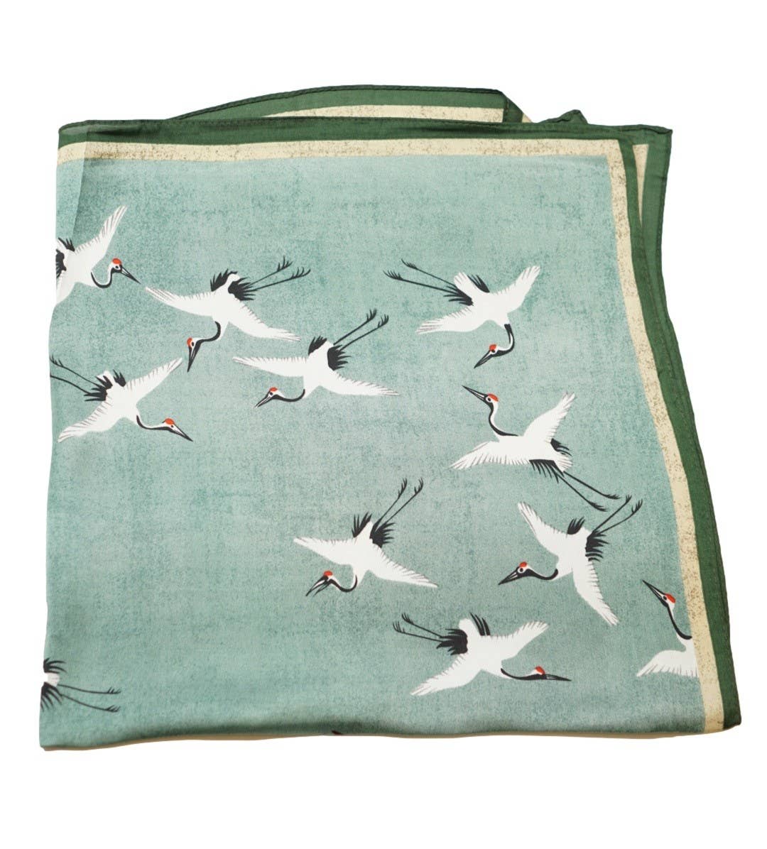 Olive & Pique - Wholesale Scarf - Women's - "So Silky" Satin Neckerchief Scarf, Versatile, Sage1