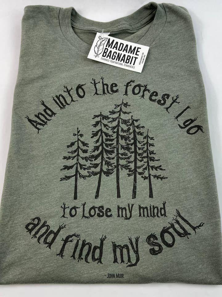 Madame Bagnabit - Wholesale Screen Printed T-Shirt - Women's - Into the Forest printed tshirt1