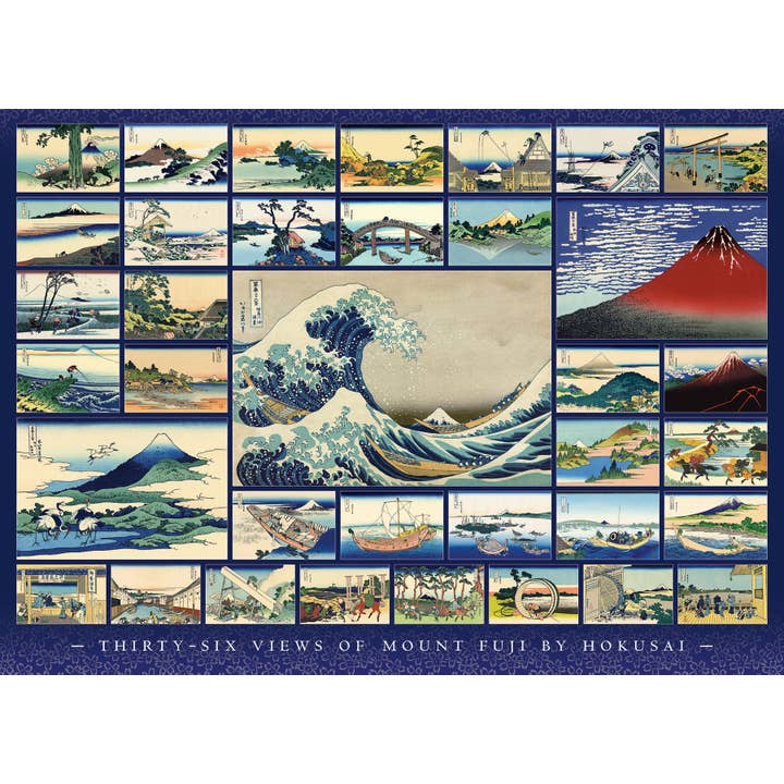 Outset Games and Cobble Hill Puzzles - Wholesale Puzzle - Adult - Hokusai 1000pc puzzle1