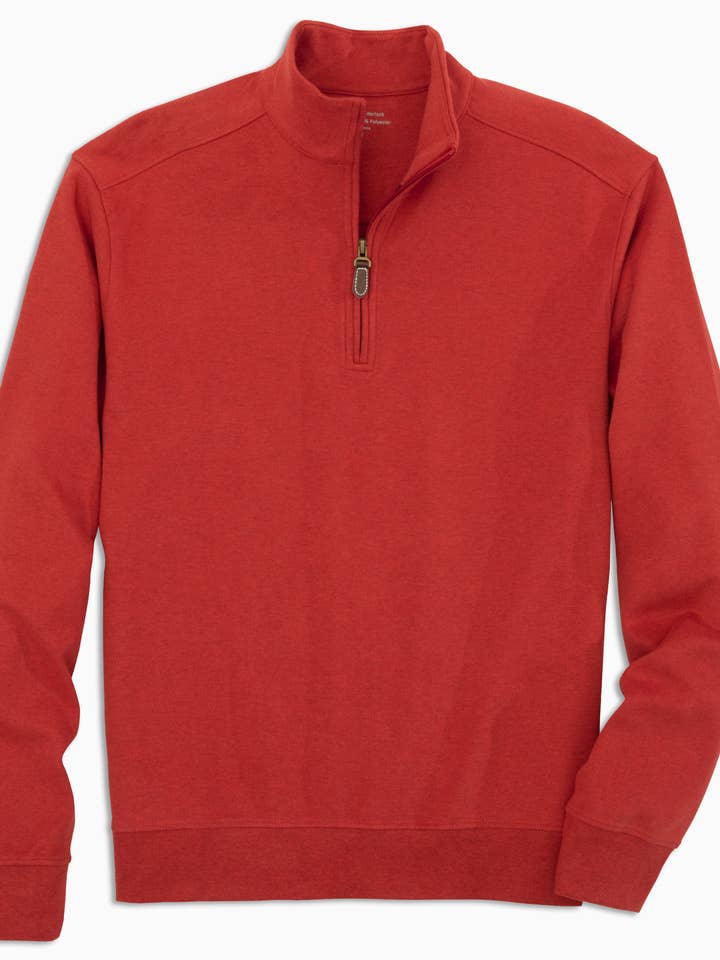 Chandler Performance Quarter-Zip Pullover – Old Red for wholesale by Batton