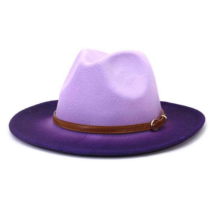 ACCITY - Wholesale Fedora - Women's - WOMEN WARM COLOR MATCHING BELT PANAMA HAT_CWAH0707