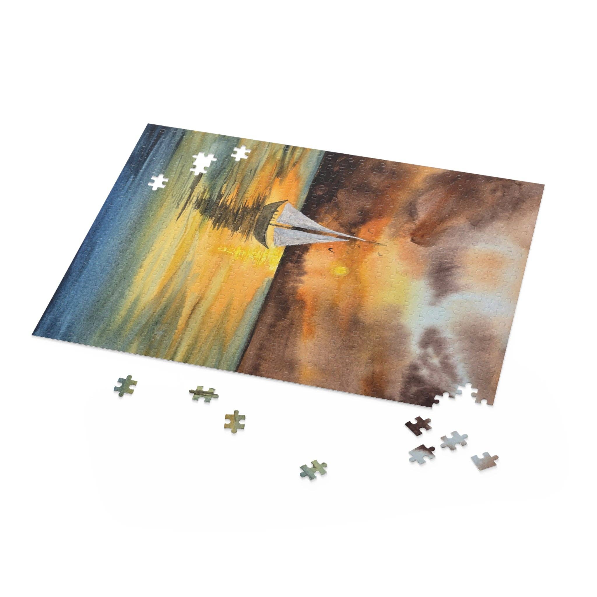 SanBCreative - Wholesale Puzzle - Adult - Coastal Calm Jigsaw Puzzle Bundle (2 × 500-Piece Puzzles)6