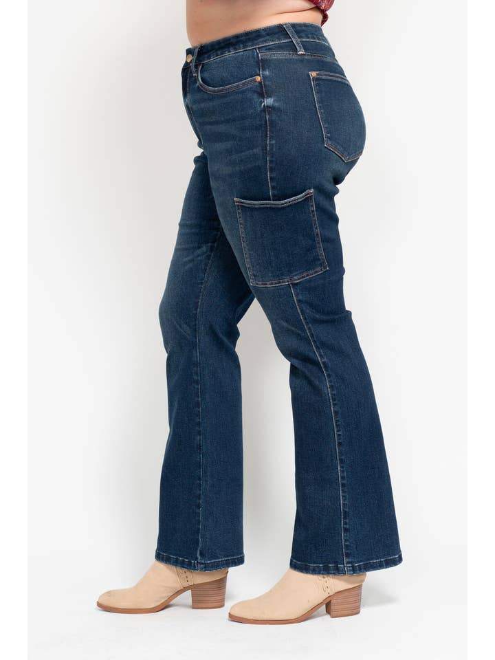 DK High Waisted Cargo Bootcut- PLUS for wholesale on Faire7