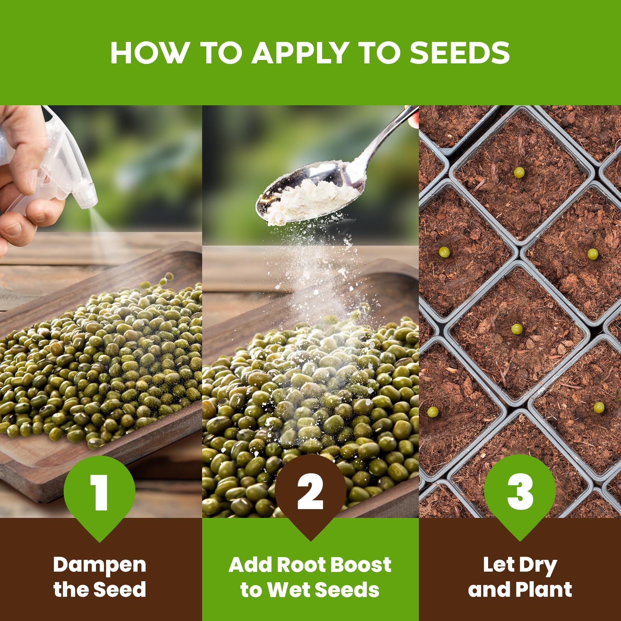 Big Foot Microbes - Wholesale Fertilizer - Natural Rooting Powder and Pea Inoculant, 2 oz case 20 units3