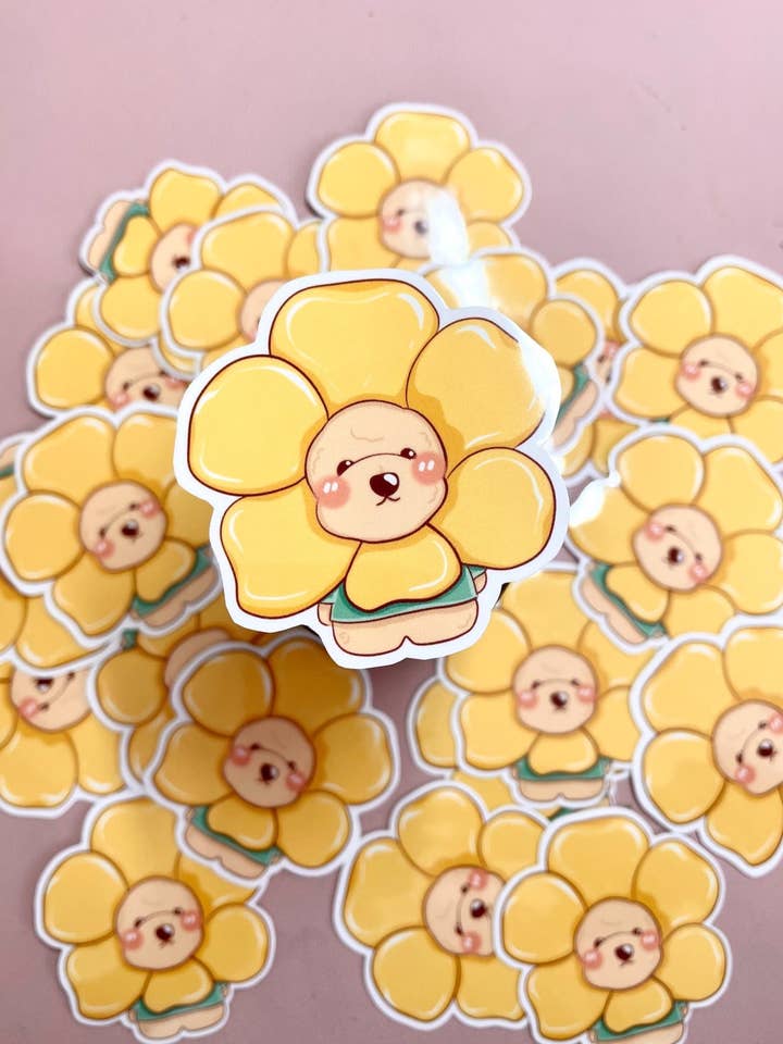 Madeliefje Sticker | Glanzend voor wholesale door ElijahDeck