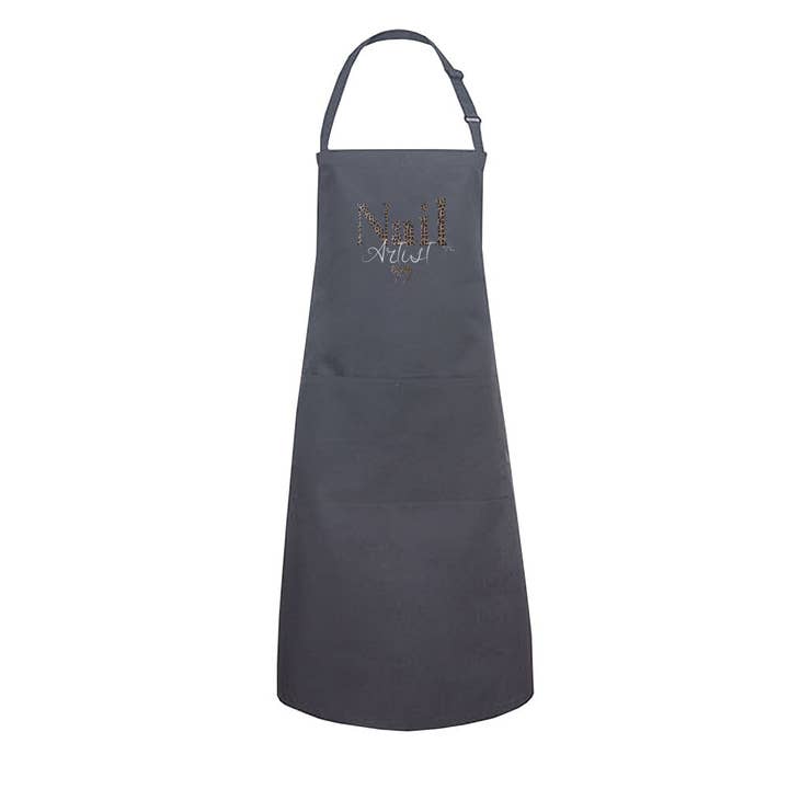 Doriana Cosmetics GmbH - Wholesale Apron - Apron with pocket - nail artist leopard pattern4