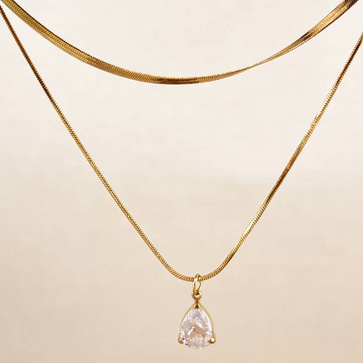 Colar-Corrente de Osso colar em aço inoxidável em forma de coração por atacado de Eagle Crest Industries Inc.