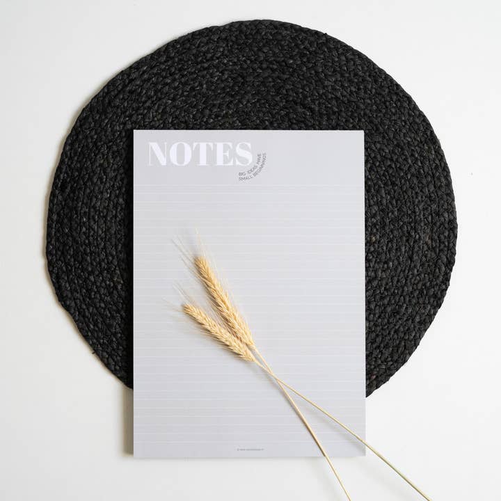 Blocco note A4 marrone - Le grandi idee hanno piccoli inizi per la vendita all'ingrosso da parte di MOODZ design