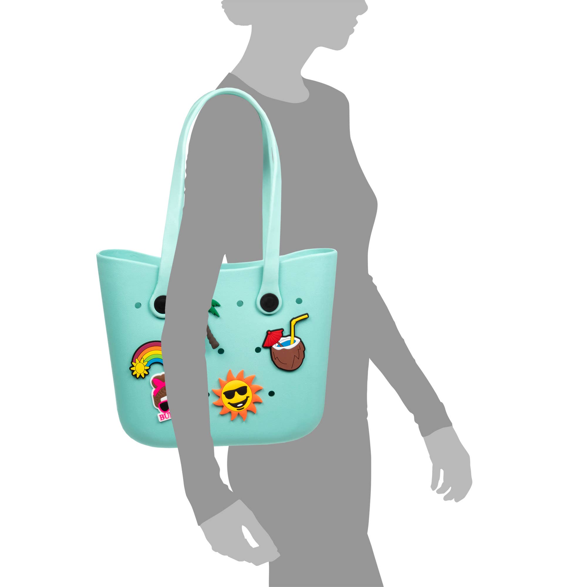 FIRENZE ARTEGIANI - Wholesale Beach Bag - VillaPoma Shopper beach bag, made of EVA rubber and charms11