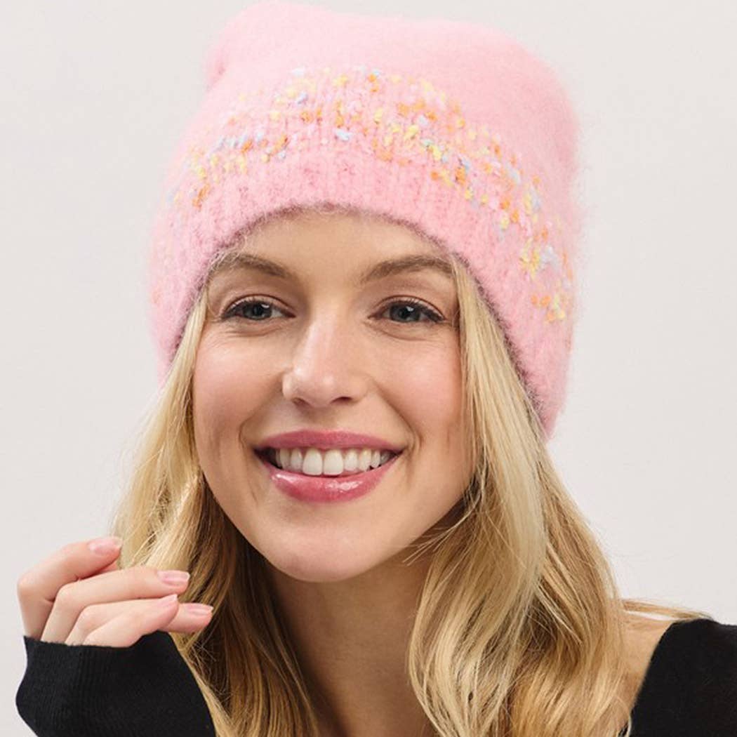 3AM BY H&D ACCESSORIES - Venta al por mayor Gorro de lana - Mujer - Gorro Sólido de Confeti13