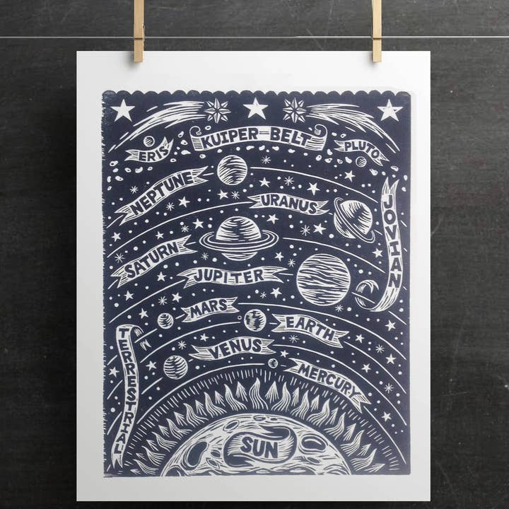 Horse & Hare - Vente Affiche d'art - Système solaire 18x24 Impression artistique2