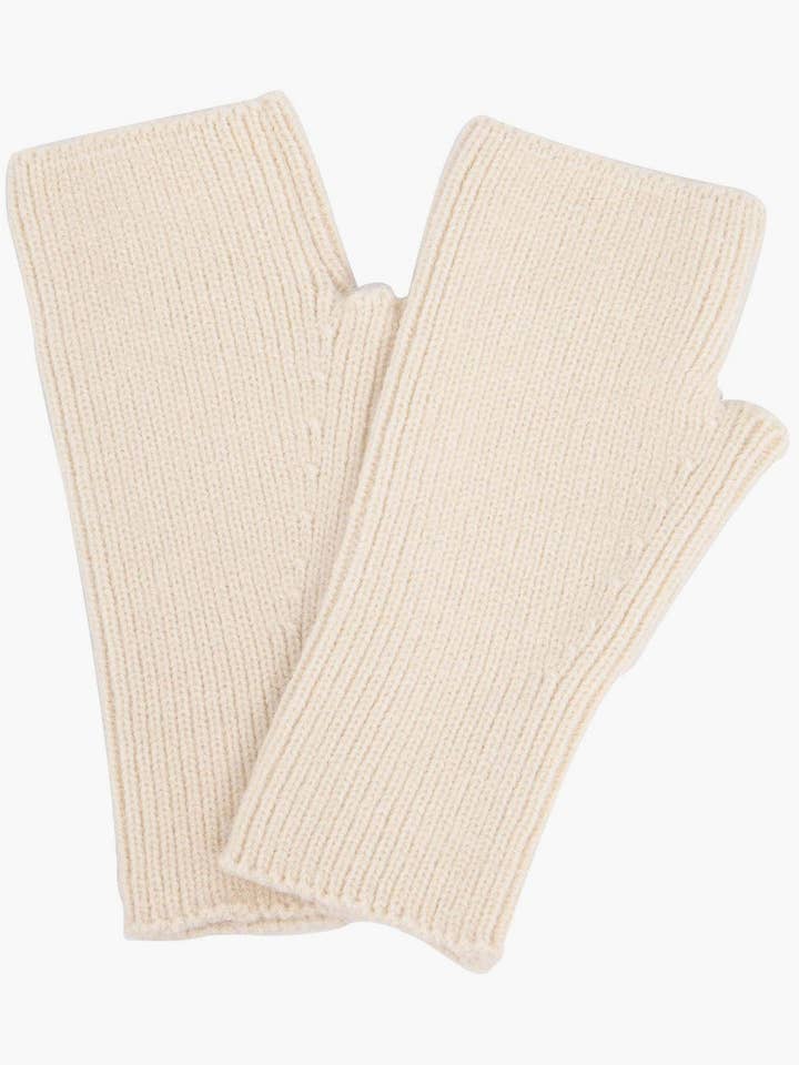 Scaldapolsi a coste color crema Dylan per la vendita all'ingrosso da parte di Sarta Accessories