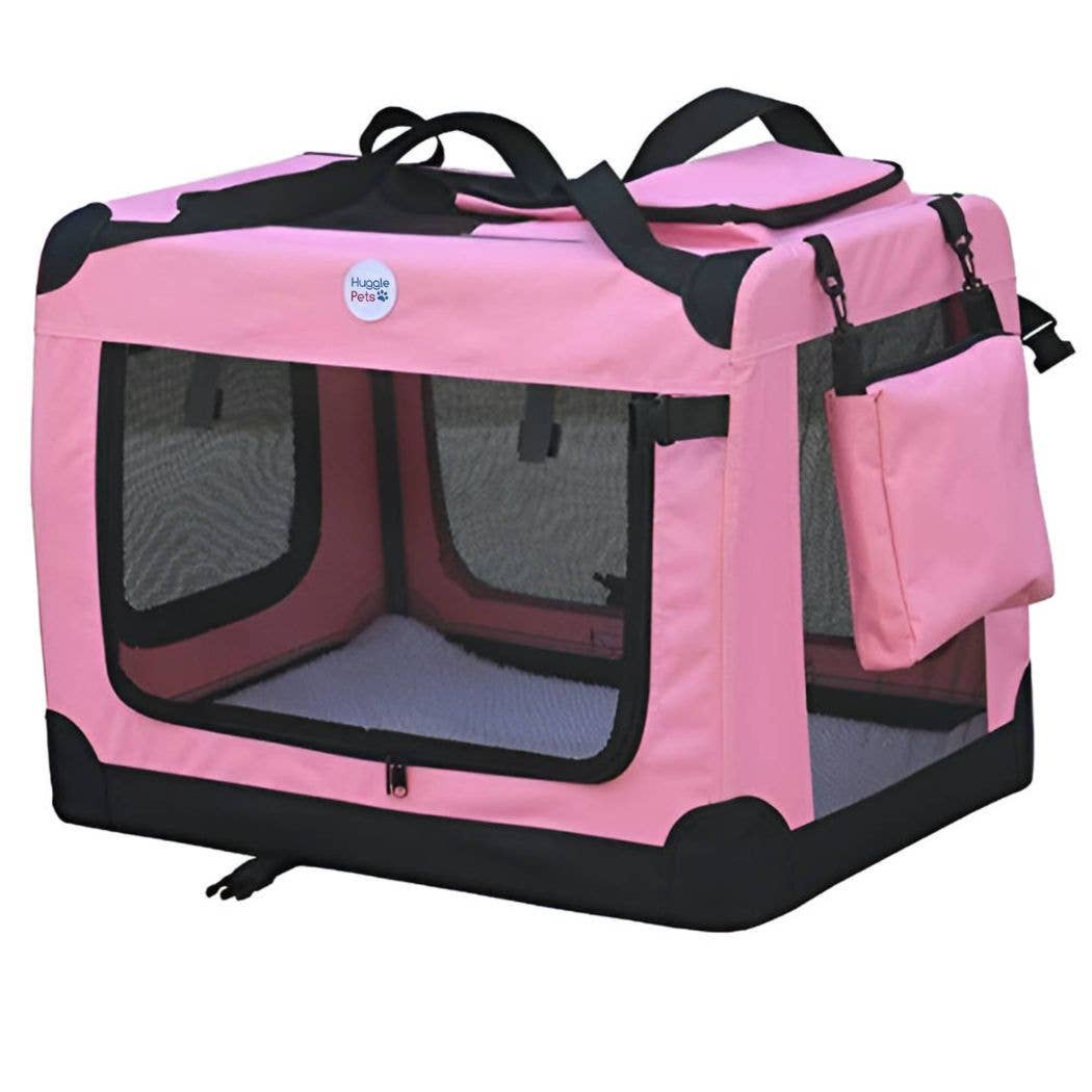 HugglePets - Vente Caisse de transport – chat et chien - Sac de transport pliable HugglePets en tissu pour animaux22