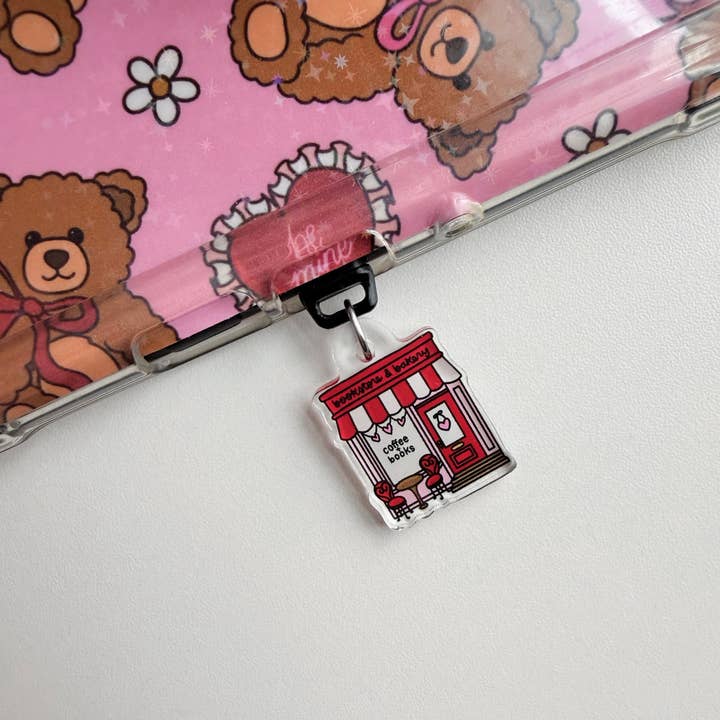 Kindle Charm, Livres et Café Poussière de liseuse littéraire pour la vente par Amberlin Studio