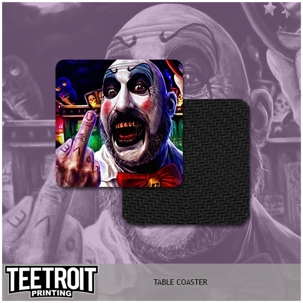 Teetroit Printing LLC - Wholesale Onderzetters - Horror tafelonderzetters per set van 20, zelf designs kiezen2