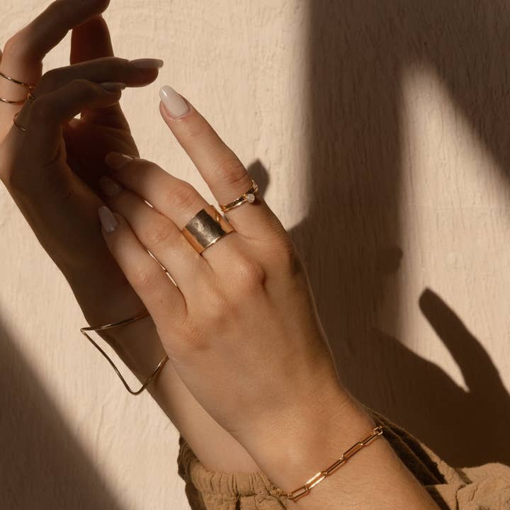 Token Jewelry – wholesale Solitairering – Moonstone-ring med 4 mm ädelsten6