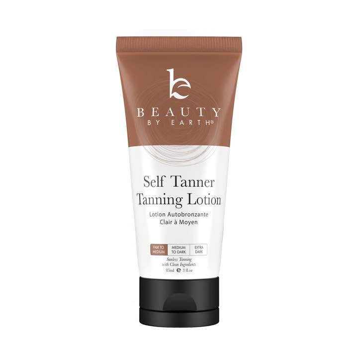 Beauty By Earth - Wholesale Self-tanner - Self Tanner Body Lotion Travel Size 3oz, (2 Shades)