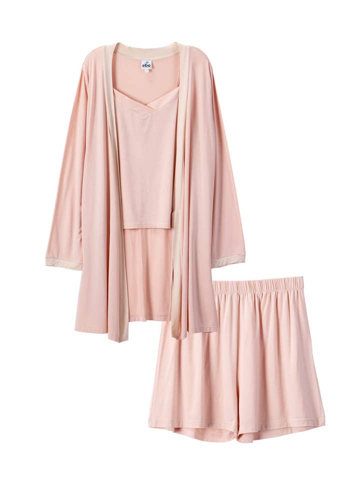 Earth Baby Outfitters - Wholesale Lounge Set - Women's - Beechwood 3 Piece Womens Loungewear and Robe Set11