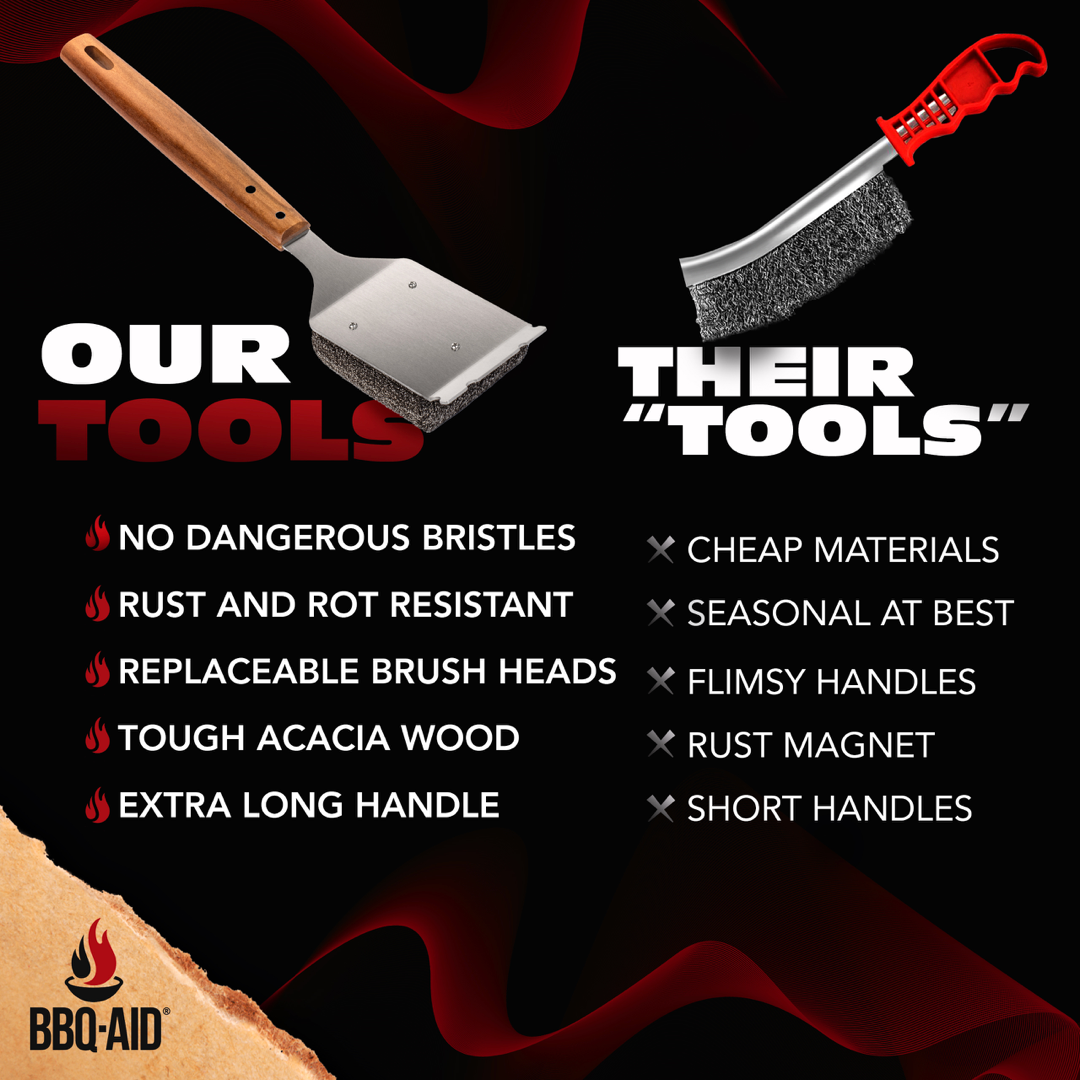 BBQ-AID - Wholesale Outdoor Grill Tools - Bristle Free Brush & Scraper8