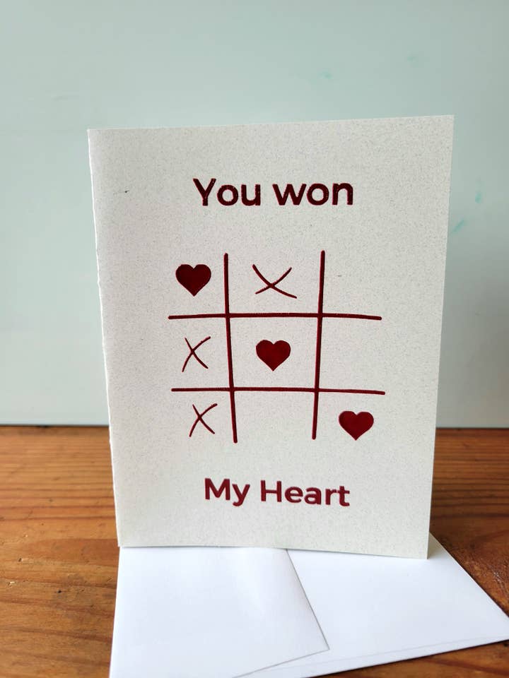 You Won My Heart | Valentine's Day Card for wholesale by The Intersection: Fair Trade