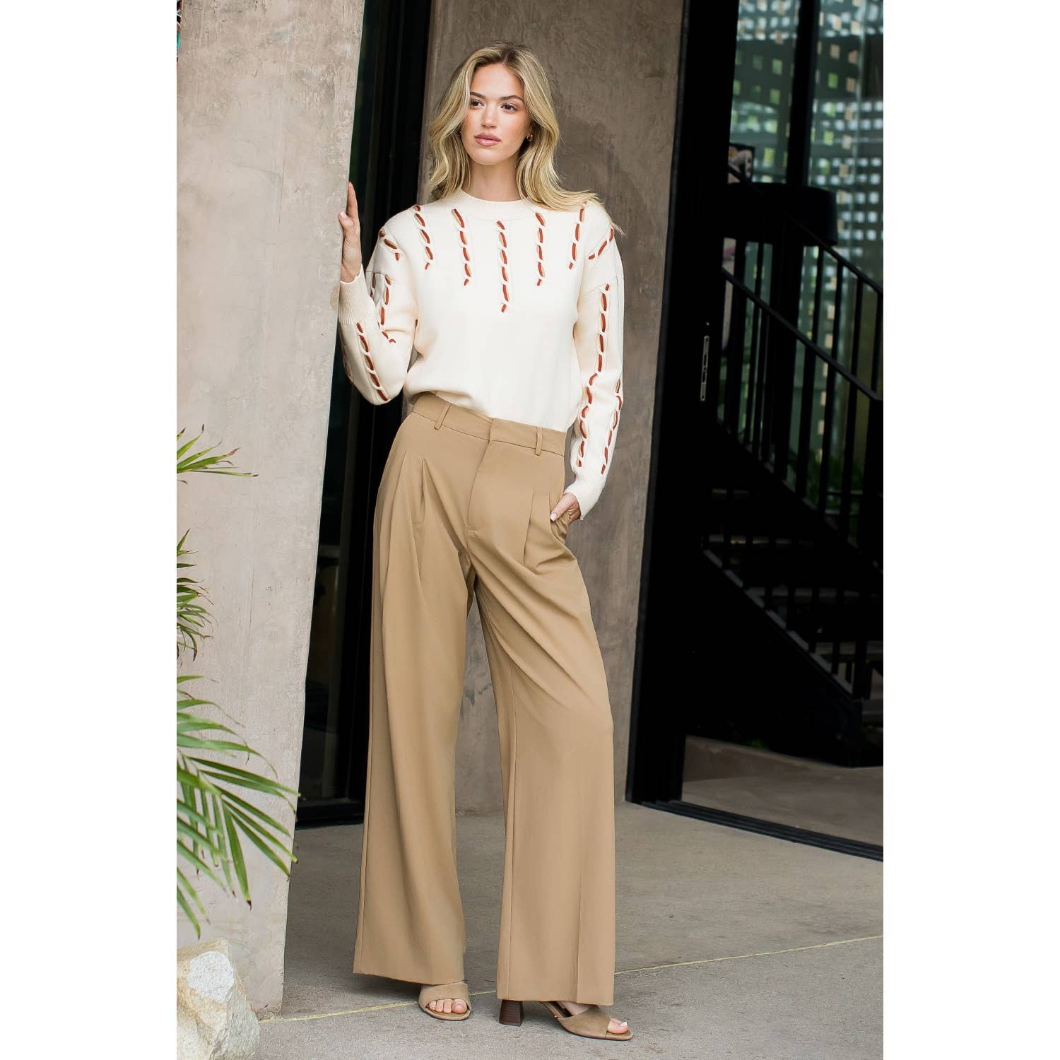 CREAM Long Sleeve Knit Sweater for wholesale on Faire11