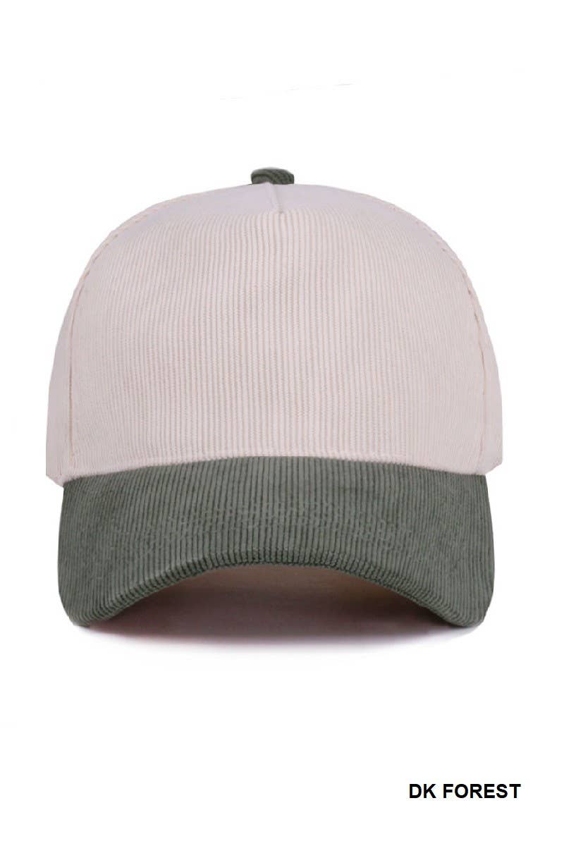 Vanilla Monkey - Vente Casquette de baseball – unisexe - Casquette en velours côtelé bicolore simple3