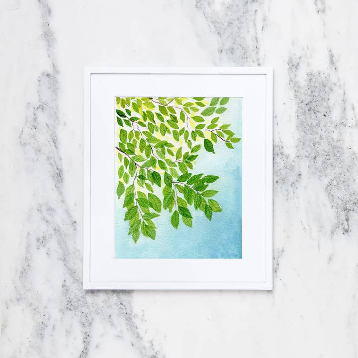 Crissie Vitale Creative - Vente Affiche d'art - Tirage d'art aquarelle : bois lumineux