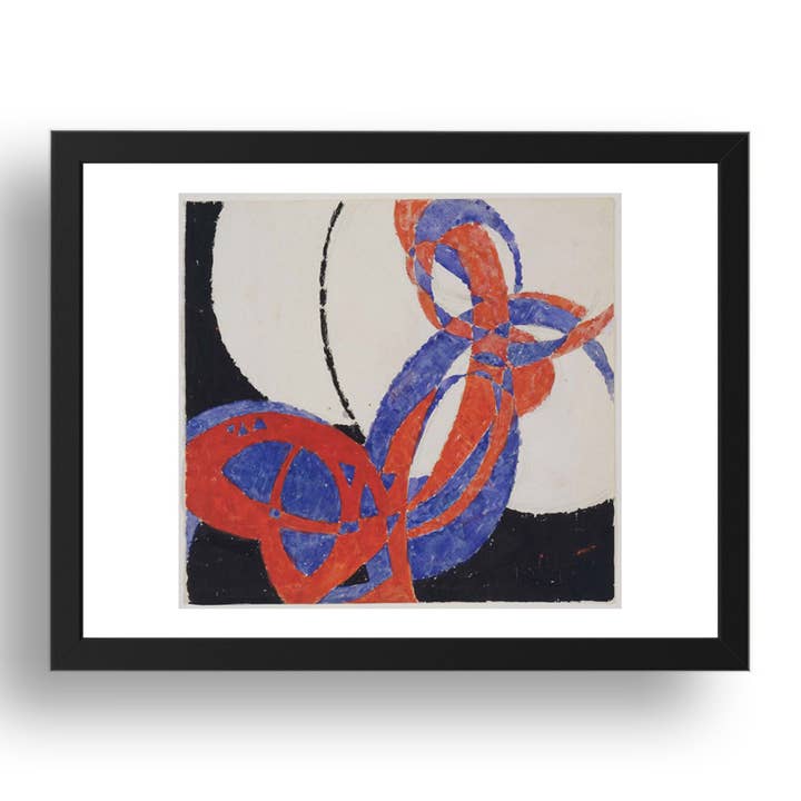 Frantisek Kupka: Replica di Fuga in Due Colori Amorpha, 1912, opera d'arte modernista, Poster di Riproduzione in Formato A3 in Cornice Nera 17x13" per la vendita all'ingrosso da parte di PERIOD PRINTS